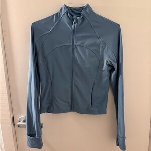 Lululemon Define Cropped Jacket Utility Blue Size 10